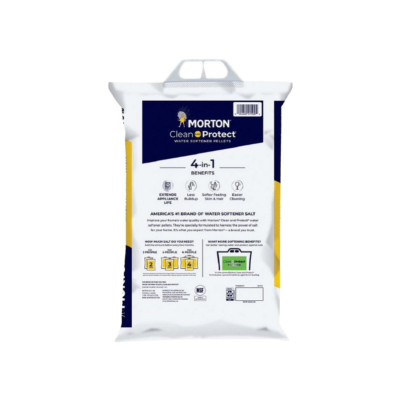 Morton Salt Clean And Protect Water Softener Salt Pellets 40 lb. | Gilford Hardware 