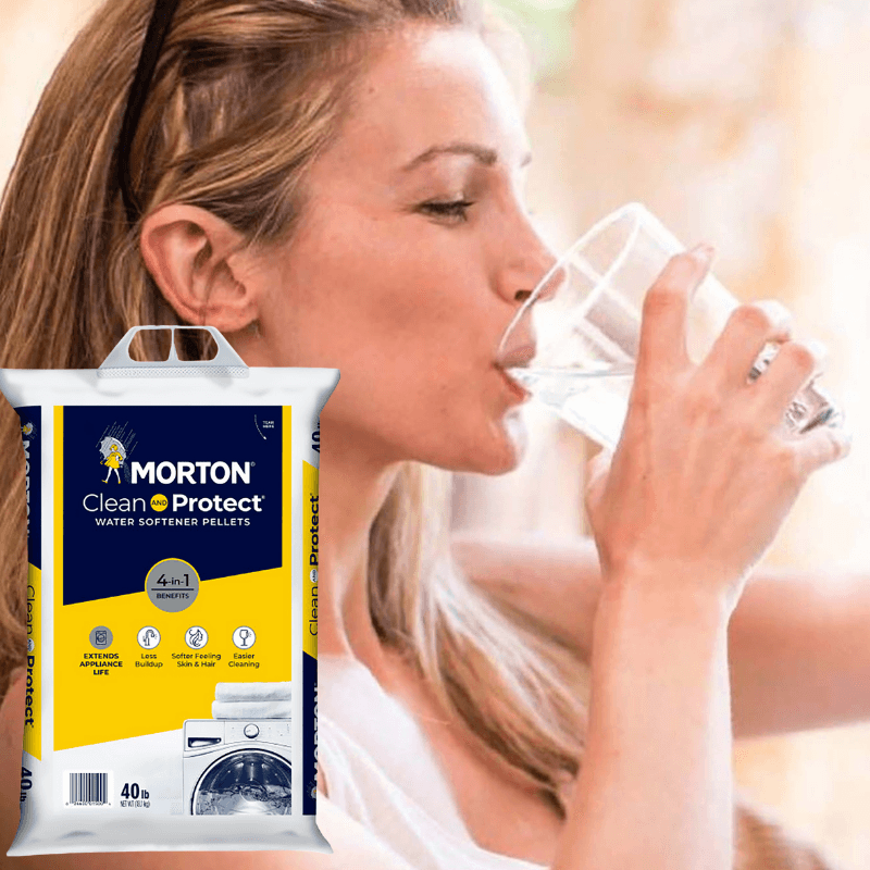 Morton Salt Clean And Protect Water Softener Salt Pellets 40 lb. | Gilford Hardware 