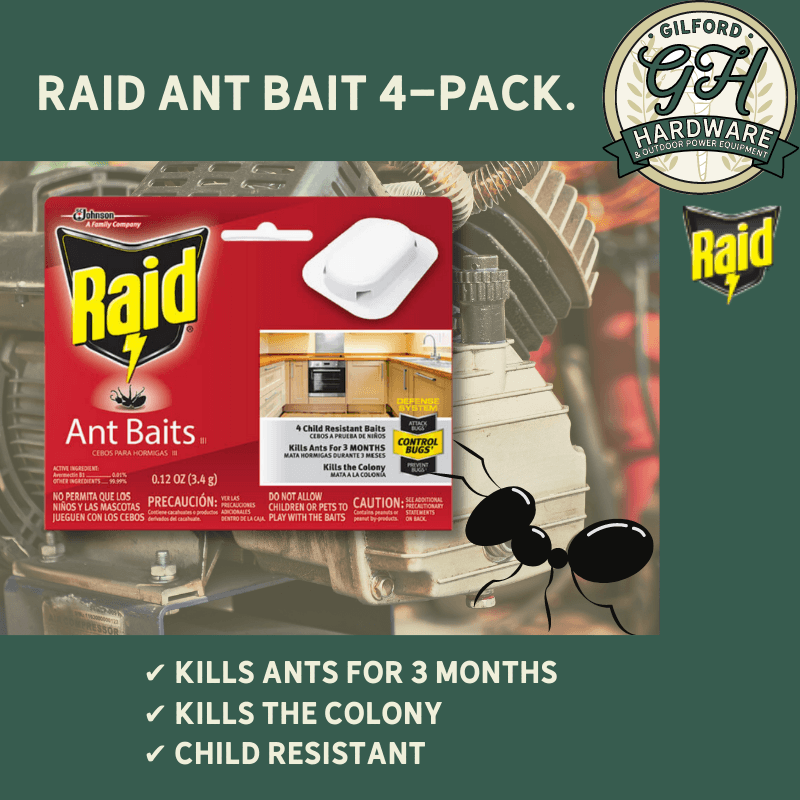 Raid Ant Bait 4-Pack. | Insect Bait | Gilford Hardware & Outdoor Power Equipment