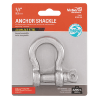 Thumbnail for National Hardware Anchor Shackle SS 3/8