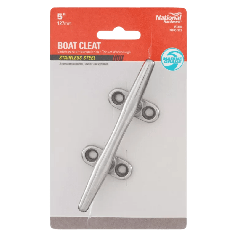 National Hardware Dock Cleat Stainless Steel 5" | Gilford Hardware