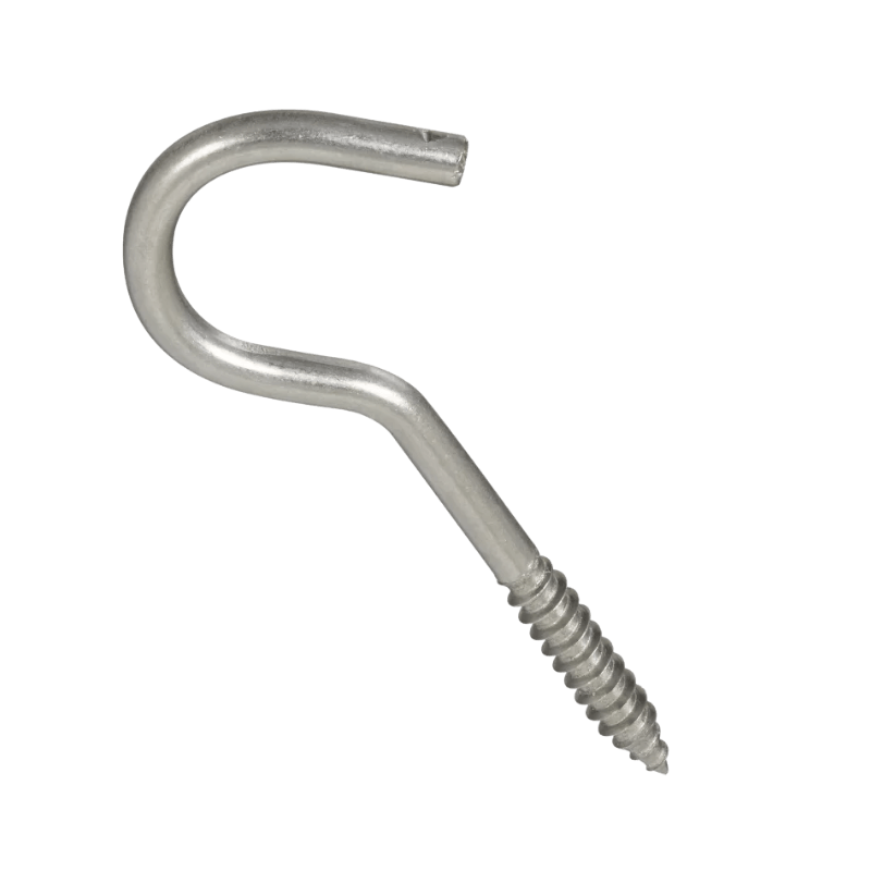 National Hardware Screw Hook Stainless Steel 1/4" x 4-1/4" | Gilford Hardware