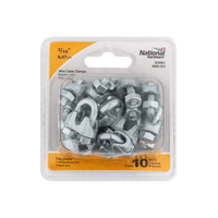 Thumbnail for National Hardware Wire Cable Clamp 10-Pack. | Gilford Hardware