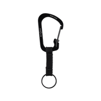 Thumbnail for Nite Ize SlideLock Black Carabiner Key Ring 1.5 in.  | Gilford Hardware