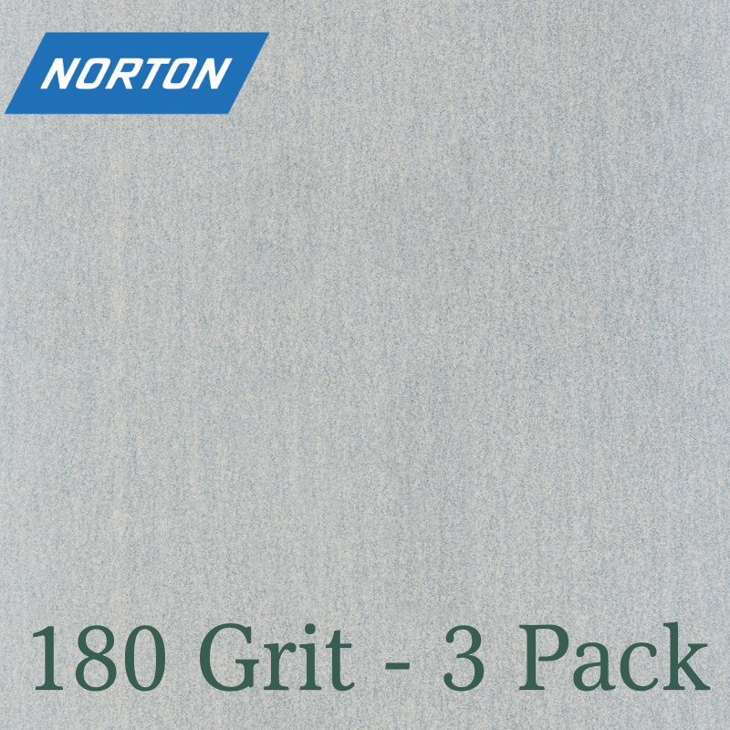 Norton ProSand Sandpaper 180 Grit Finish 11" x 9" 3-Pack. | Sandpaper & Sanding Sponges | Gilford Hardware & Outdoor Power Equipment