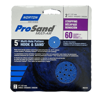 Thumbnail for Norton ProSand Sanding Disc H&L 60-Grit Coarse 5 in. 2-Pack. | Sandpaper & Sanding Sponges | Gilford Hardware & Outdoor Power Equipment