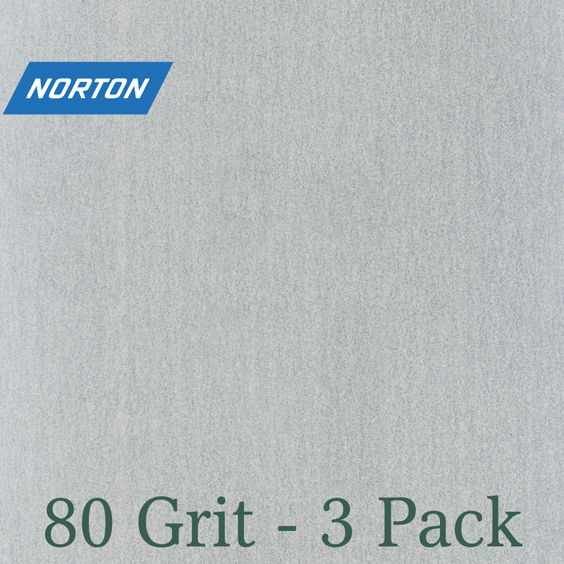Norton ProSand Sandpaper 80-Grit 11" x 9" 3-Pack. | Sandpaper | Gilford Hardware & Outdoor Power Equipment