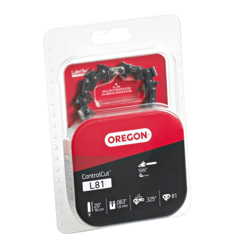 Oregon Chainsaw Chain 20 in. 81 links. .325" .063" | Gilford Hardware