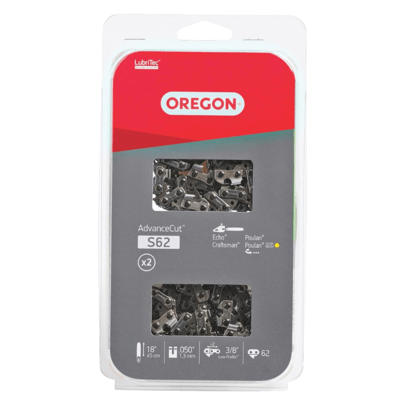 Oregon AdvanceCut 18 in. 62 links Chainsaw Chain 2-Pack | Gilford  Hardware
