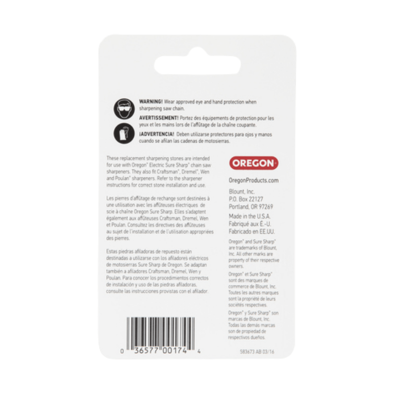 Oregon Sure Sharp Replacement Sharpening Stones 3/16" | Chainsaw Accessories | Gilford Hardware & Outdoor Power Equipment