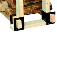 Thumbnail for Panacea Steel Log Rack Bracket 4-Pack. | Gilford Hardware