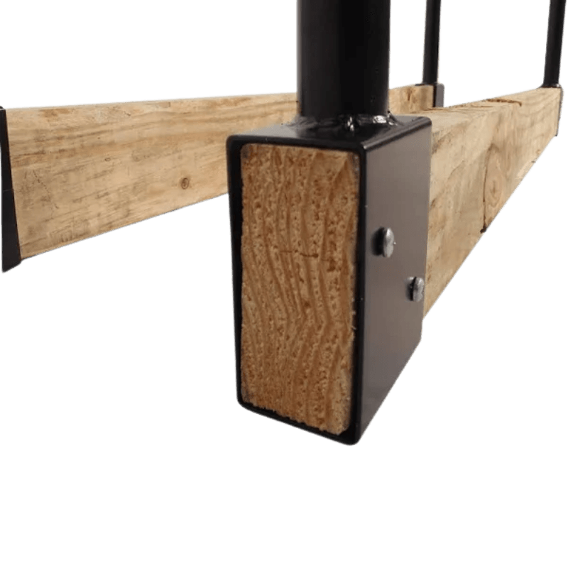 Panacea Black Powder Coated Steel Log Rack | Gilford Hardware