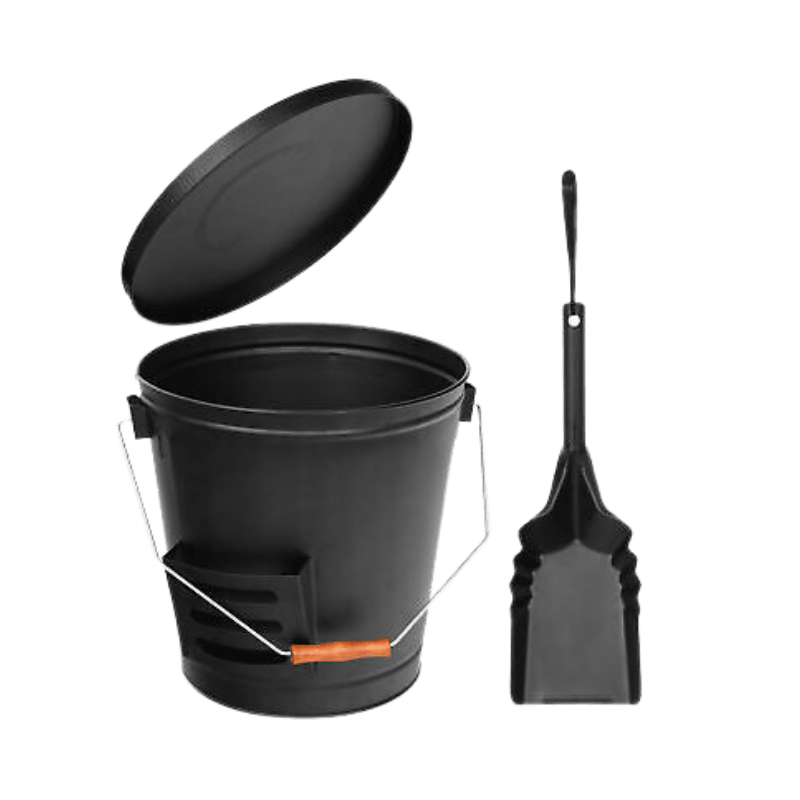 Panacea Metal Fireplace Ash Bucket and Shovel Set | Buckets | Gilford Hardware