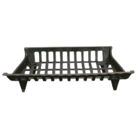 Thumbnail for Panacea Open Hearth Black Cast Iron Fireplace Grate 24