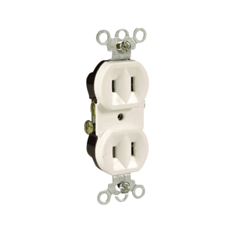 Pass & Seymour White Duplex Outlet 15A 125V | Outlet | Gilford Hardware