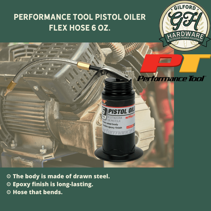 Performance Tools Pistol Oiler Flex Hose 6 oz. | Gilford Hardware 