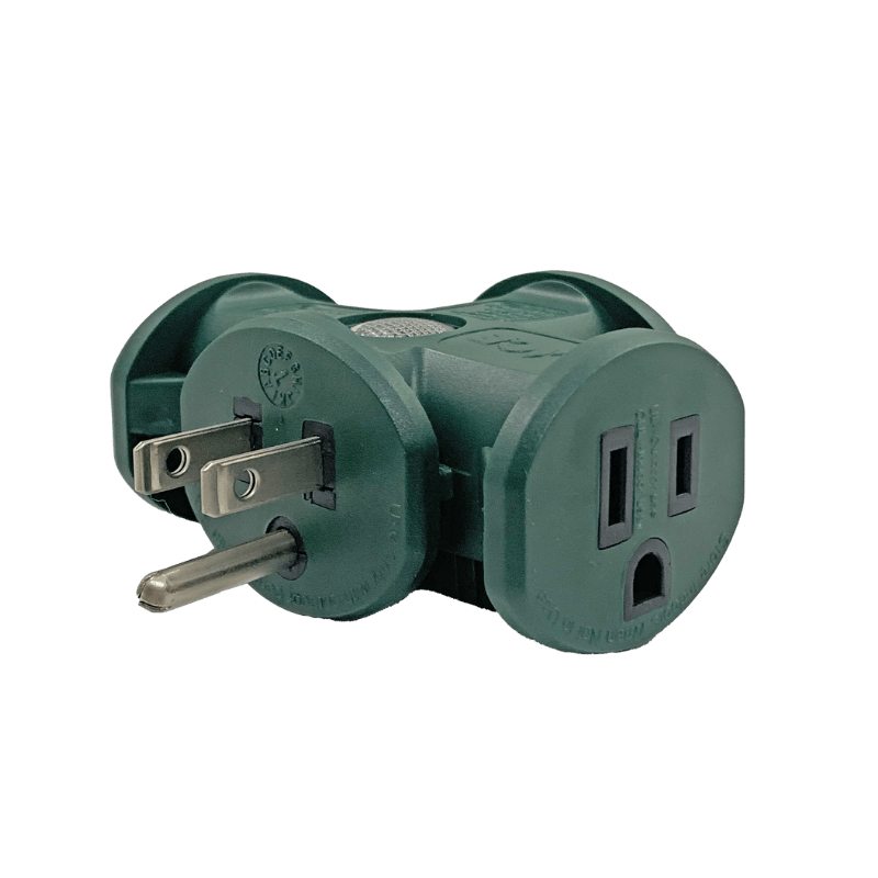 Projex Grounded Triple Tap Adapter 3 outlets | Gilford Hardware