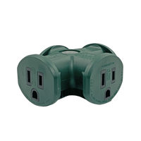 Thumbnail for Projex Grounded Triple Tap Adapter 3 outlets | Gilford Hardware