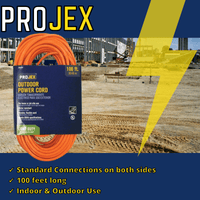 Thumbnail for Projex Indoor & Outdoor Orange Extension Cord 100 ft. | Gilford Hardware