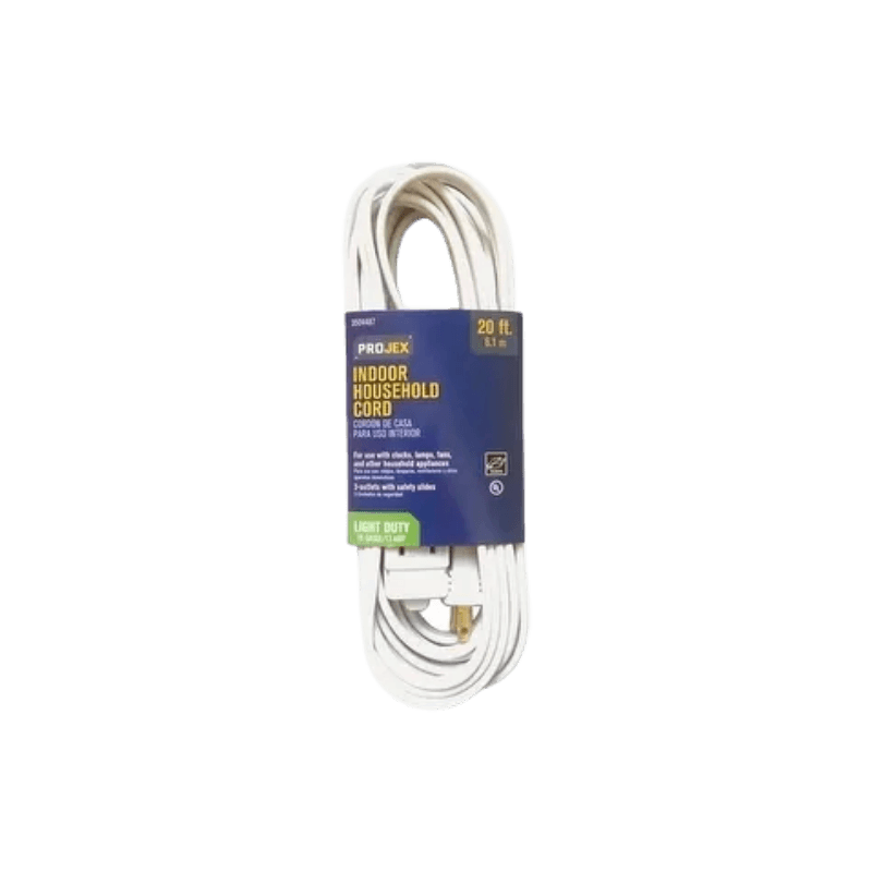Projex Indoor White Extension Cord 20 ft. | Gilford Hardware