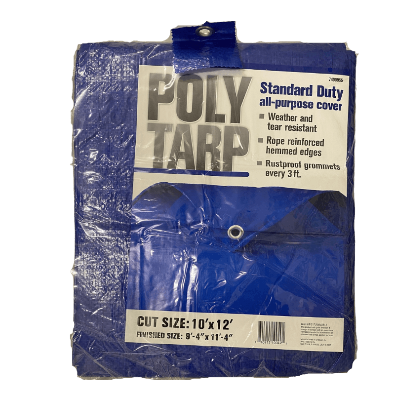 Projex Light Duty Polyethylene Tarp Blue 10' x 12' | Gilford Hardware