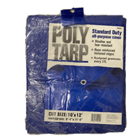 Thumbnail for Projex Light Duty Polyethylene Tarp Blue 10' x 12' | Gilford Hardware