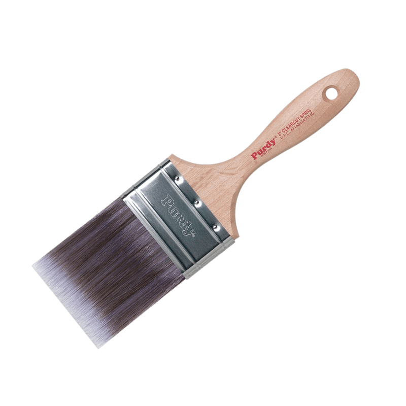 Purdy Clearcut Sprig Stiff Flat Trim Paint Brush 3" | Paint Brushes | Gilford Hardware