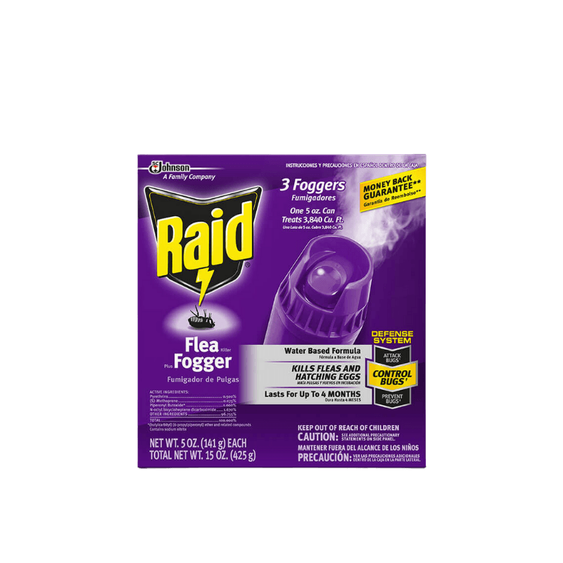 Raid Flea Killer Plus Fogger 3-Pack. | Insect Spray | Gilford Hardware