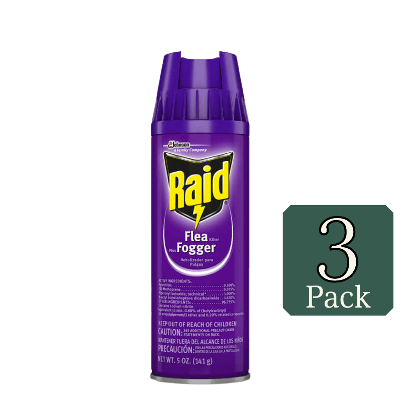 Raid Flea Killer Plus Fogger 3-Pack. | Gilford Hardware 