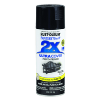 Thumbnail for Rust-Oleum 2X Ultra Cover Flat Black Spray Paint 12 oz. | Spray Paint | Gilford Hardware & Outdoor Power Equipment