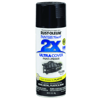 Thumbnail for Rust-Oleum 2X Ultra Cover Gloss Black Spray Paint 12 oz. | Spray Paint | Gilford Hardware & Outdoor Power Equipment