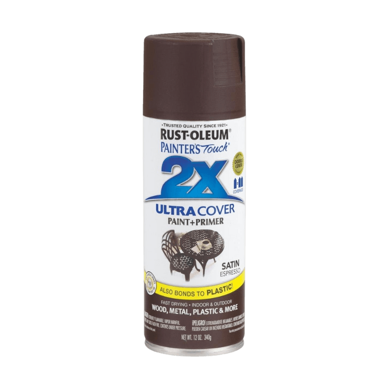 Rust-Oleum Satin Espresso Paint+Primer Spray Paint 12 oz.