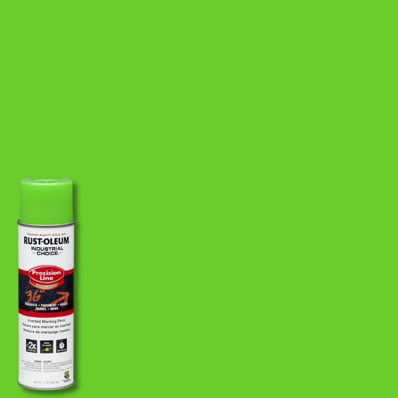 Rust-Oleum Fluorescent Green Inverted Striping Paint 17 oz. | Gilford Hardware