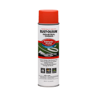 Thumbnail for Rust-Oleum Industrial Choice Fluorescent Orange Inverted Marking Paint 17 oz. | Gilford Hardware