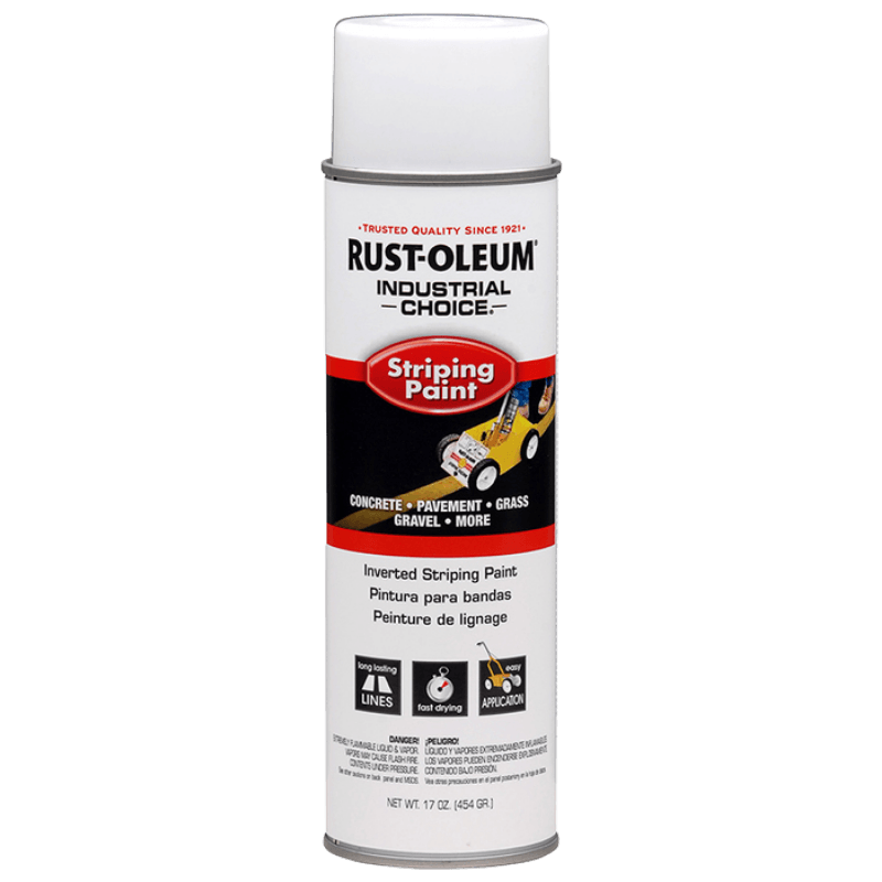 Rust-Oleum Industrial Choice White Inverted Striping Paint 18 oz. | Gilford Hardware
