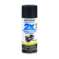 Thumbnail for Rust-Oleum Painter's Touch 2X Semi-Gloss Black Spray Paint+Primer 12 oz. | Paint | Gilford Hardware