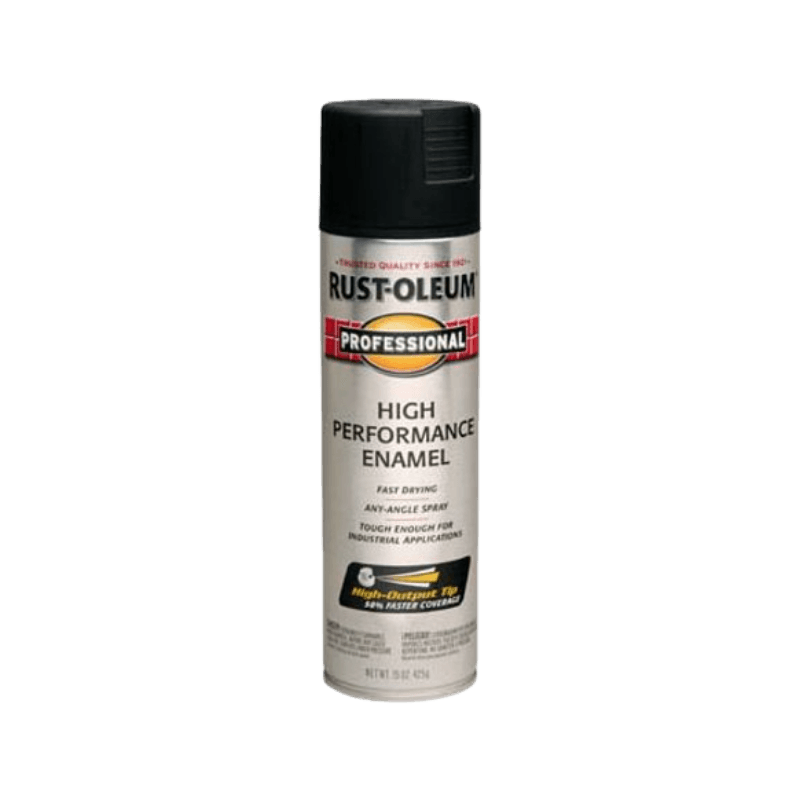 Rust-Oleum Professional Semi-Gloss Black High Performance Enamel Spray 15 oz. | Gilford Hardware
