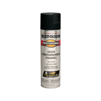 Thumbnail for Rust-Oleum Professional Semi-Gloss Black High Performance Enamel Spray 15 oz. | Gilford Hardware