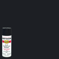 Thumbnail for Rust-Oleum Stops Rust Flat Black Spray Paint 12 oz. | Gilford Hardware