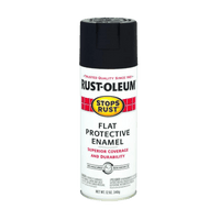 Thumbnail for Rust-Oleum Stops Rust Flat Black Spray Paint 12 oz. | Spray Paint | Gilford Hardware & Outdoor Power Equipment