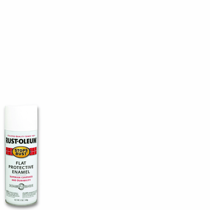 Rust-Oleum Stops Rust Flat White Spray Paint (NET WT. 12-oz)