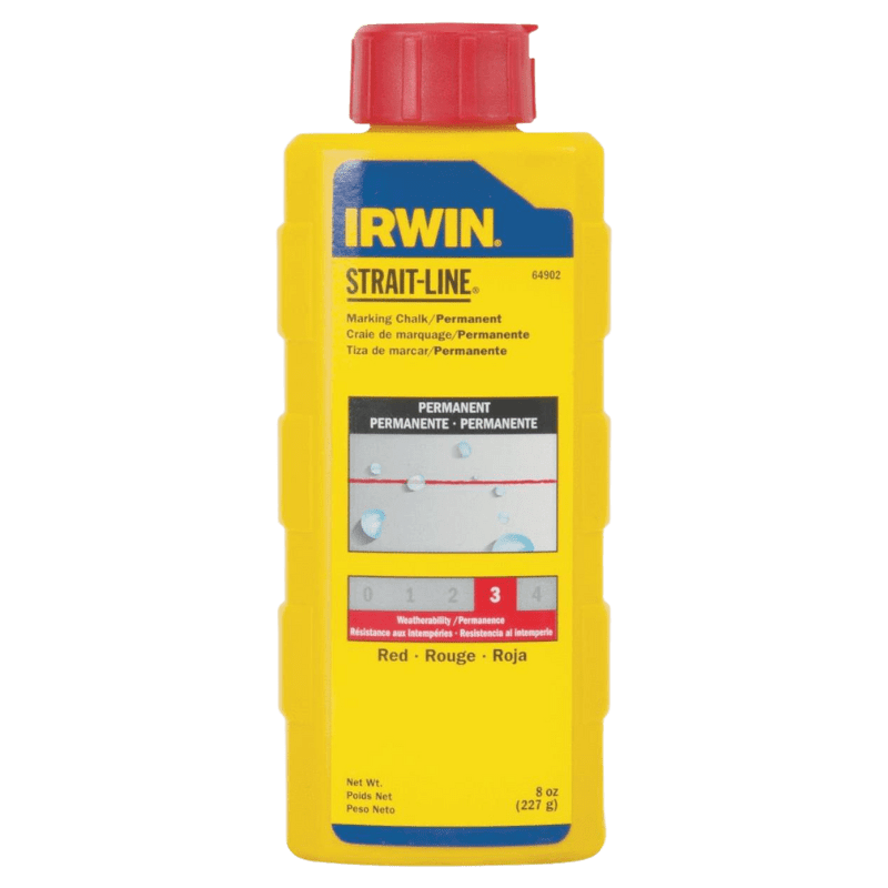 Irwin Strait-Line Permanent Marking Chalk Red/Blue 8 oz. | Gilford Hardware