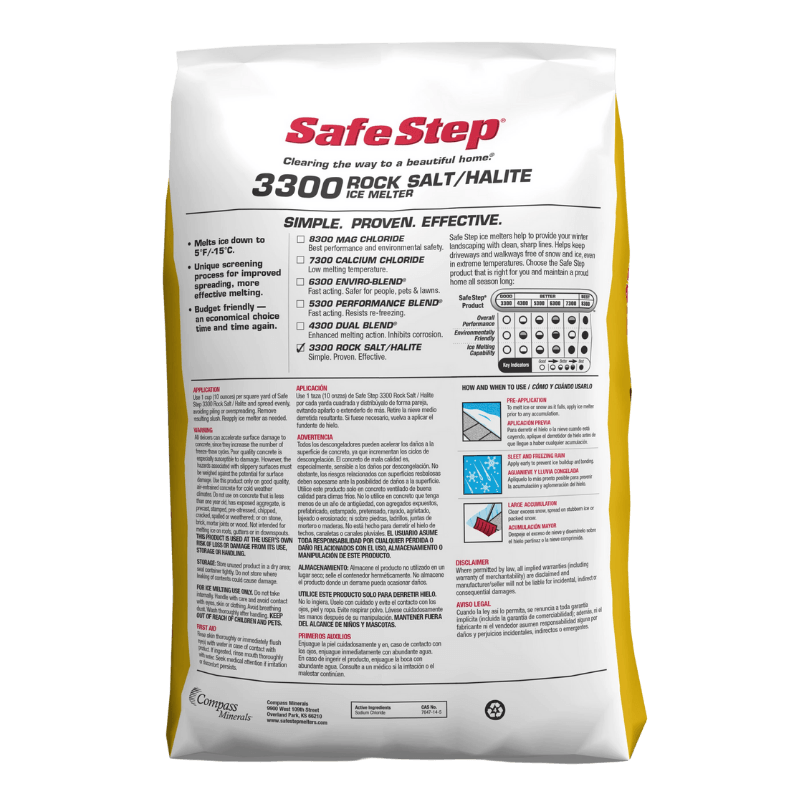 Safe Step 3300 Rock Salt 50 lb. | Lawn & Garden/Farm | Gilford Hardware & Outdoor Power Equipment