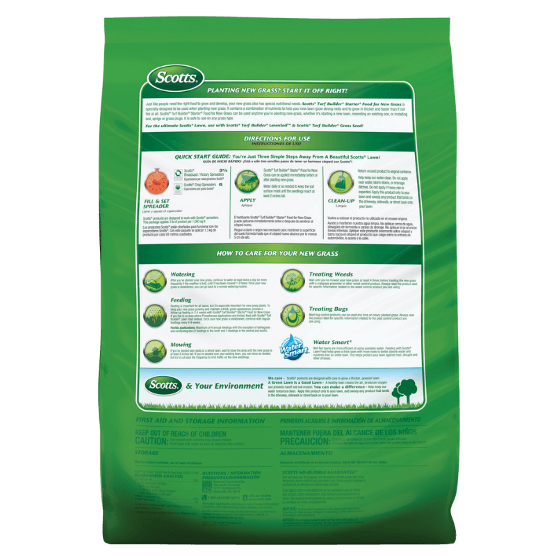 Scotts Turf Builder Starter Lawn Food 14000 sq. ft. | Fertilizers | Gilford Hardware & Outdoor Power Equipment