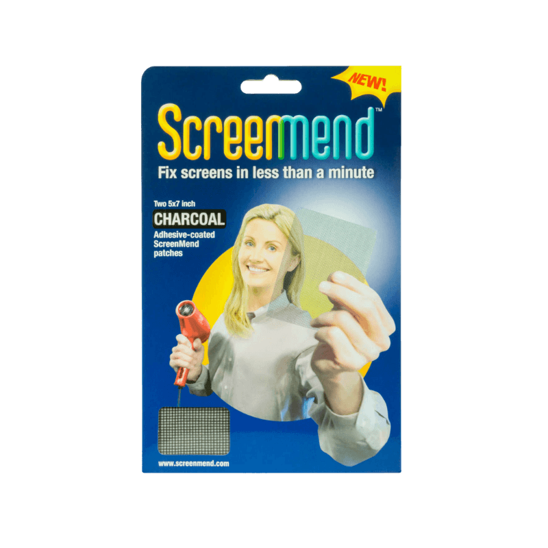 ScreenMend Charcoal Screen Patch 5" X 7" 2-Pack. | Gilford Hardware