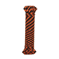 Thumbnail for SecureLine Black/Orange Braided Nylon Paracord 5/32 in. D X 50 ft. L | Rope | Gilford Hardware & Outdoor Power Equipment