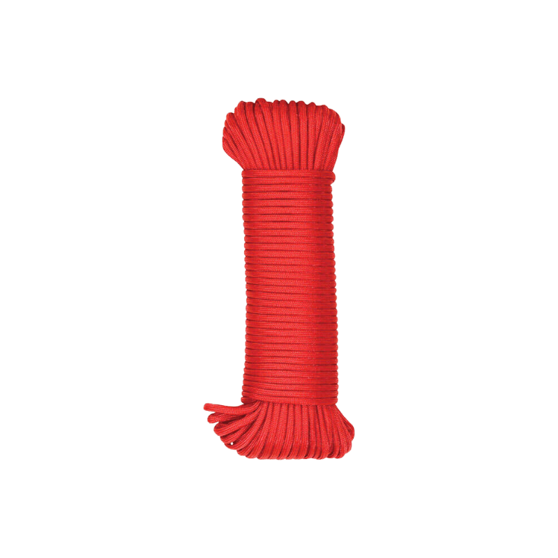 SecureLine Red Braided Nylon Paracord 5/32" X 100'| Gilford Hardware