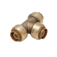 Thumbnail for SharkBite Push Brass Tee 1/2 in. x 1/2 in. x 1/2 in. | Plumbing Fittings & Supports | Gilford Hardware & Outdoor Power Equipment