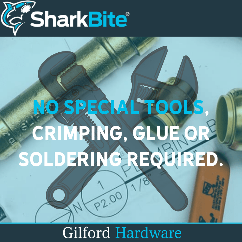 SharkBite Push Brass Slip Coupling 1/2 in. Push x 1/2 in. Dia. | Plumbing Fittings & Supports | Gilford Hardware & Outdoor Power Equipment