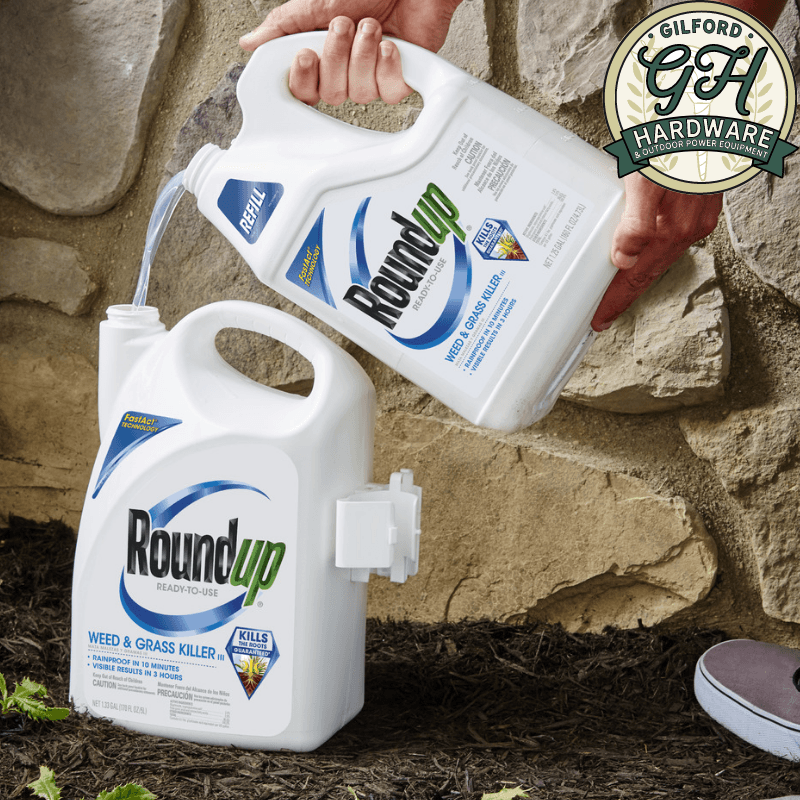 Roundup Weed & Grass Killer III Ready-To-Use Refill Gallon | Herbicides | Gilford Hardware & Outdoor Power Equipment